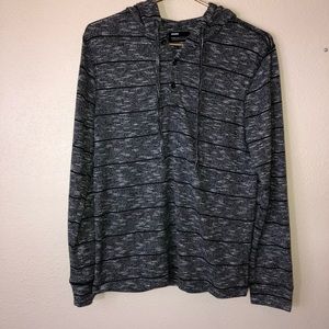 Men’s Public opinion hoodie pull over size M blk